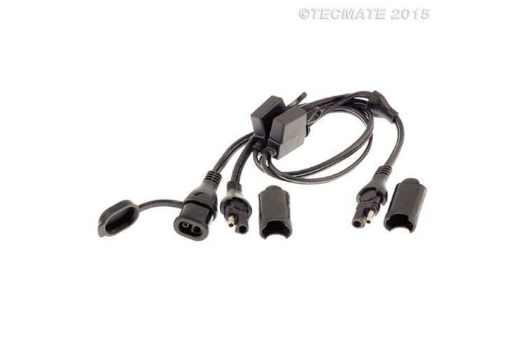 OPTIMATE Y-Splitter (No.5), SAE auf 2 abgesicherte SAE-Ausgänge (Stück)