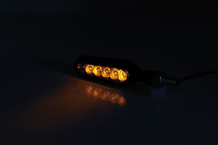 SHIN YO LED Sequenz-Blinker SORA, schwarz, verspiegeltes Glas, E-geprüft, (Paar)