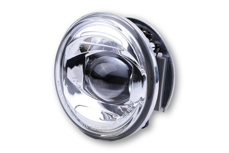 SHIN YO 4 Zoll LED Abblendscheinwerfer-Einsatz, chrom (Stück)