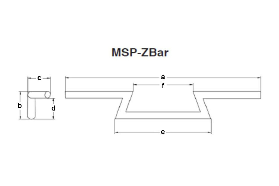 FEHLING Z-Bar, niedrig, 850 mm schwarz (Stück)