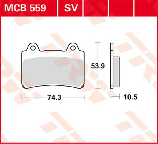 TRW Lucas Bremsbelag MCB559 yamaha (Satz)