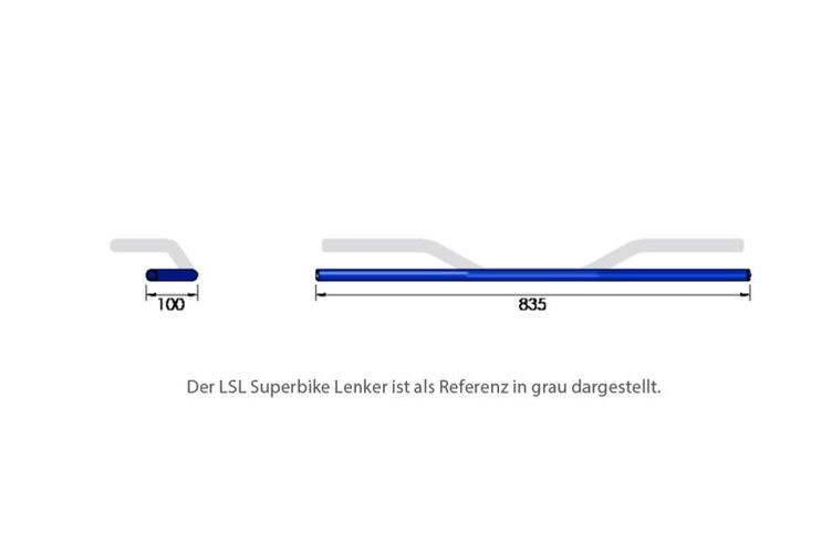 LSL Drag LD2, 1 Zoll, 90 -D, verchromt (Stück)