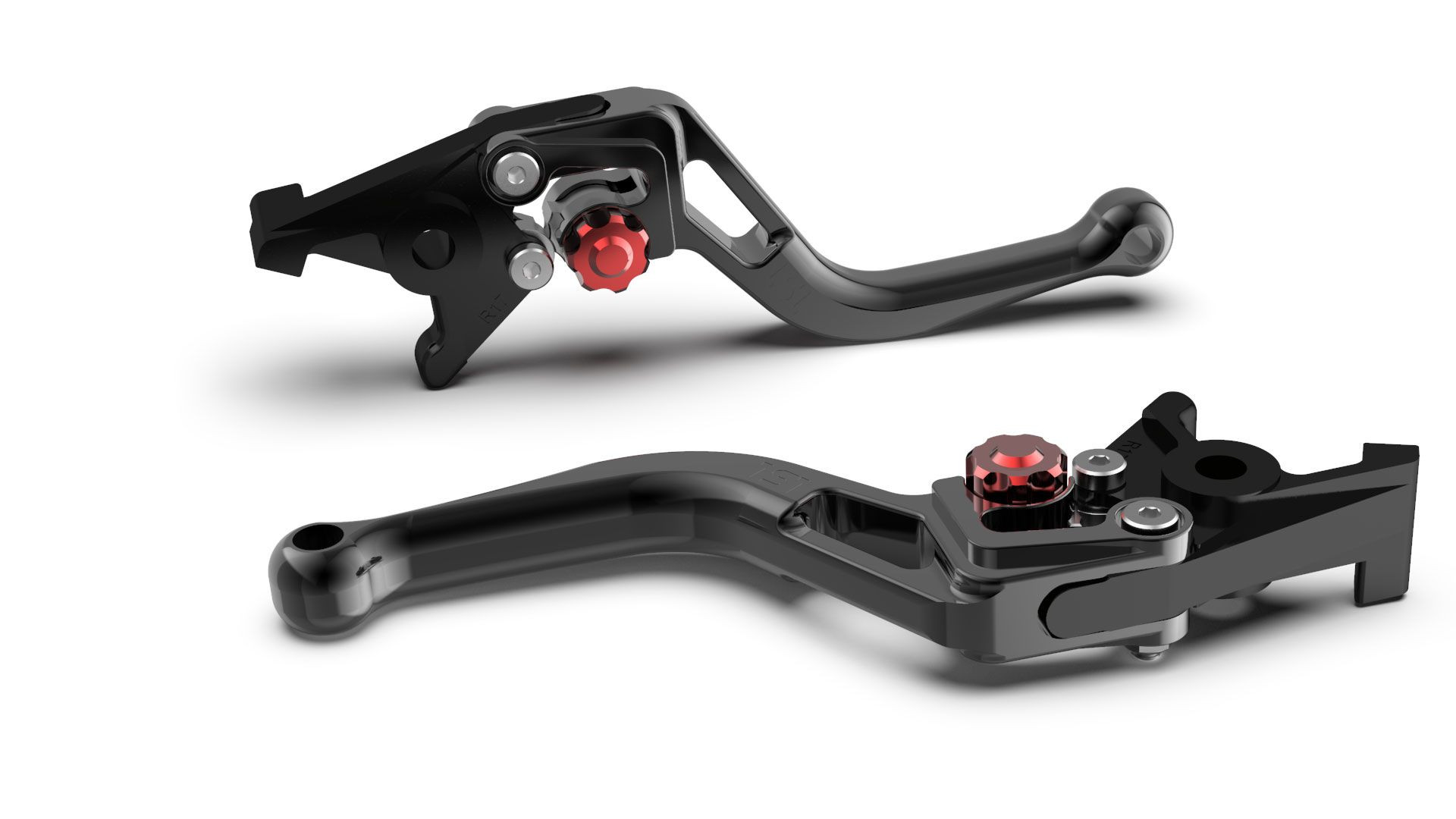 LSL Bremshebel BOW R38R, kurz, schwarz/rot (Stück)