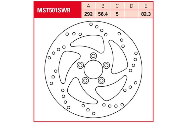 TRW Lucas Bremsscheibe MST501SWR, starr, Swing-Design Harley Davidson (Stück)