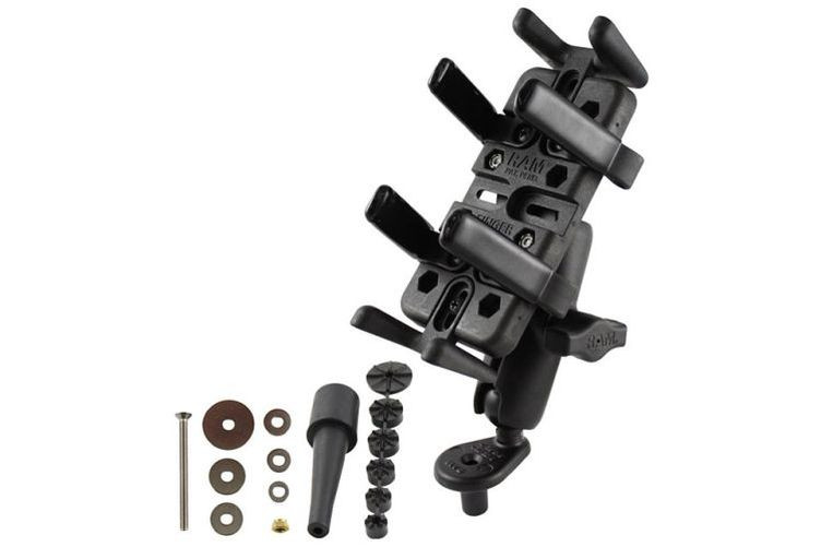 RAM Mounts Universal Motorradhalterung für elektronische Kleingeräte - mit Lenkerkopf-Adapter (Stück)