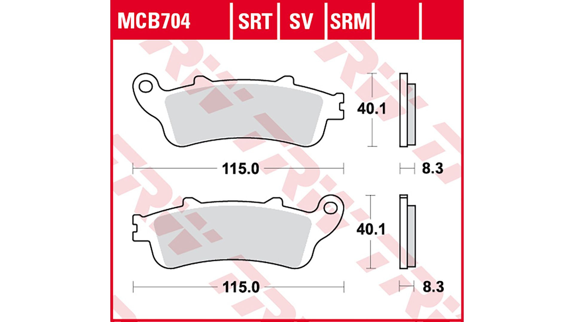 TRW Lucas TRW Lucas Bremsbelag MCB704SRM