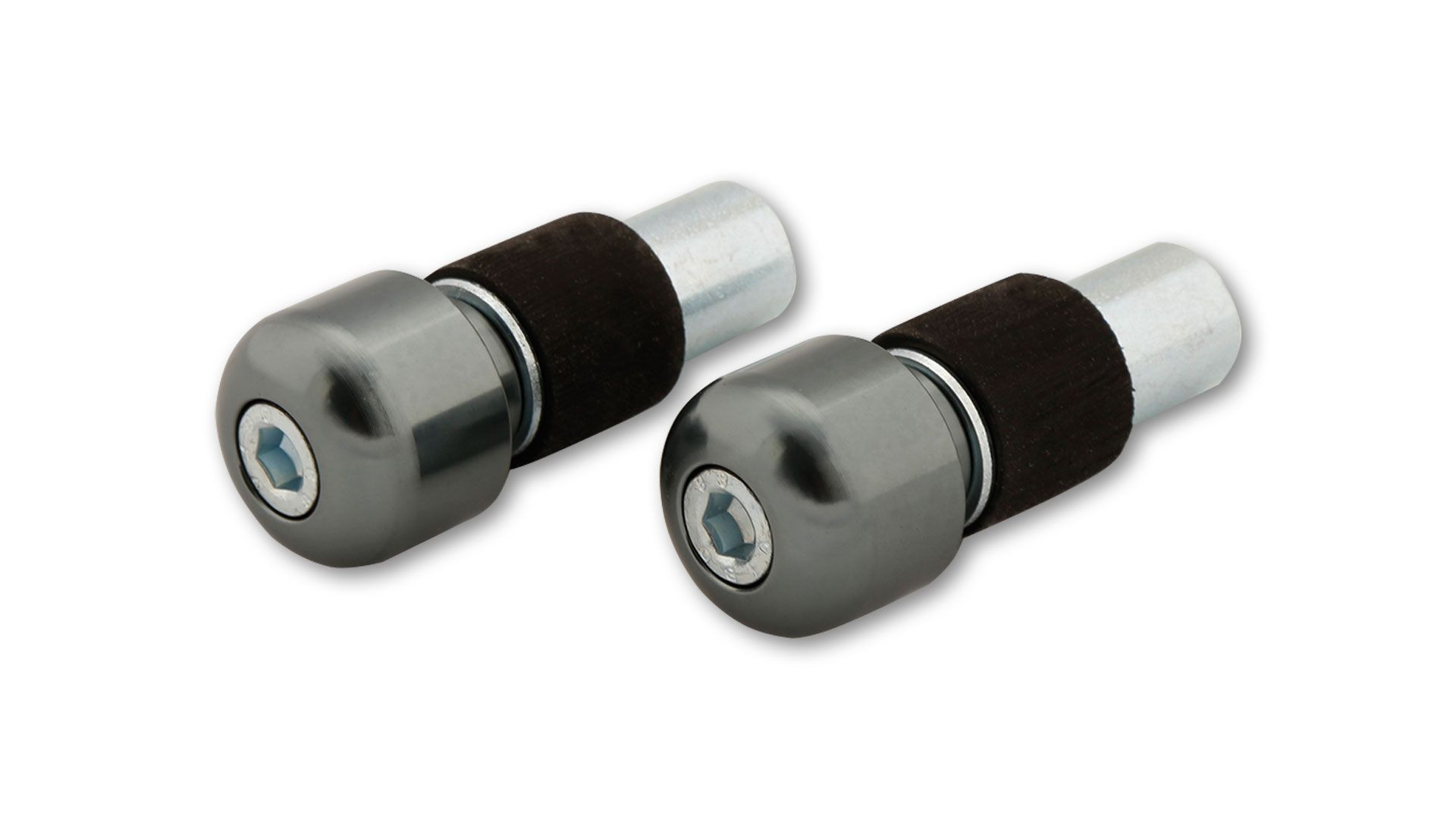 LSL Lenkerendstücke für Stahllenker, titan (Paar)