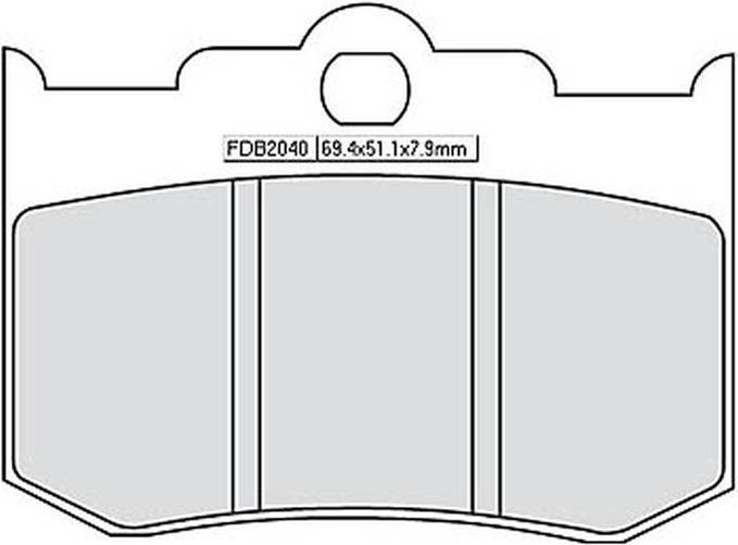 FERODO Sinterbelag FDB 2040 ST (Satz)