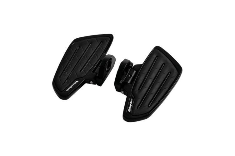 HIGHWAY HAWK Trittbrett Set New Tech schwarz für den Sozius Suzuki (Paar)