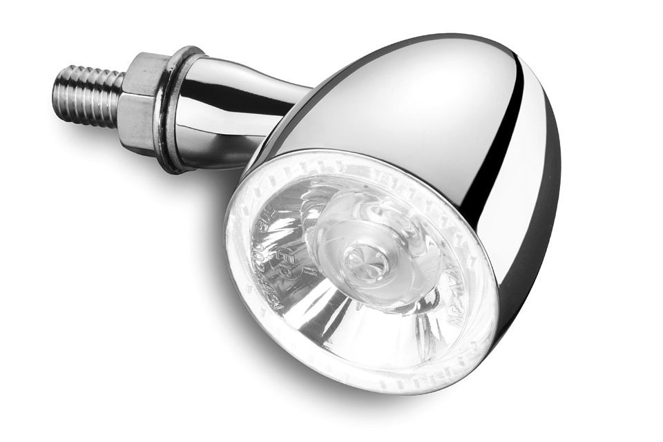 KELLERMANN LED-Blinker- / Begrenzungsleuchte Bullet 1000 PL white, chrom-glänzend, klares Glas (Stück)