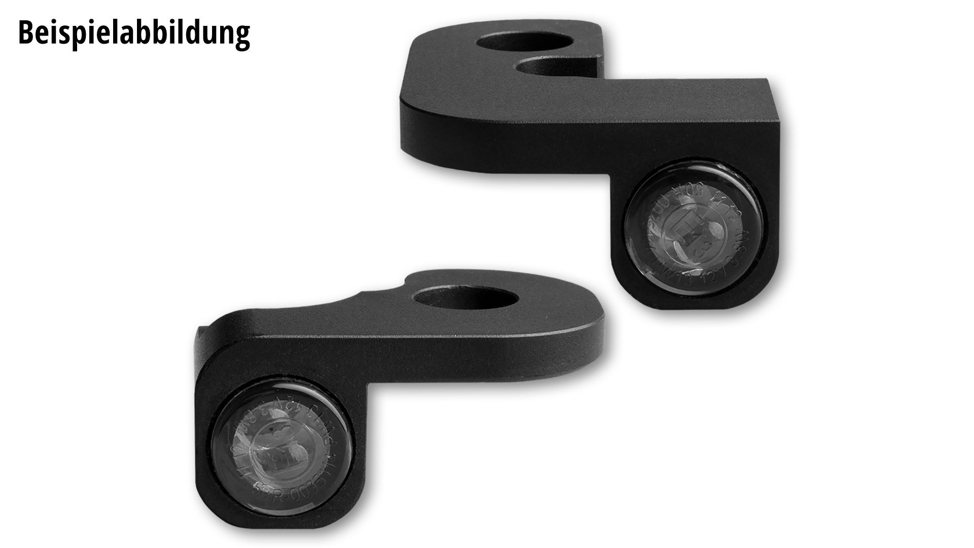 HeinzBikes NANO Series LED Blinker für H-D Lenkerarmaturen TOURING 2009-2013, schwarz, Positionslicht