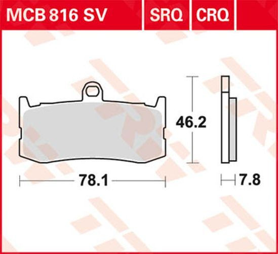 TRW Lucas Sinterbelag MCB816SV triumph (Satz)