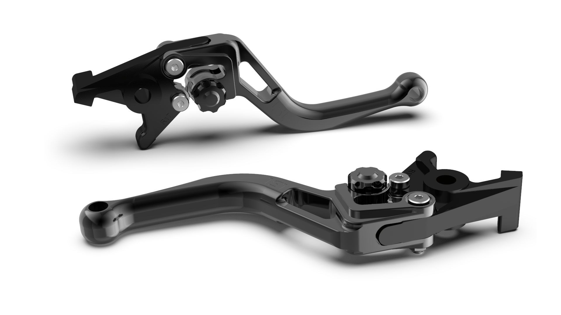 LSL Kupplungshebel BOW für Brembo 16 RCS, L37R, kurz, schwarz/schwarz (Stück)