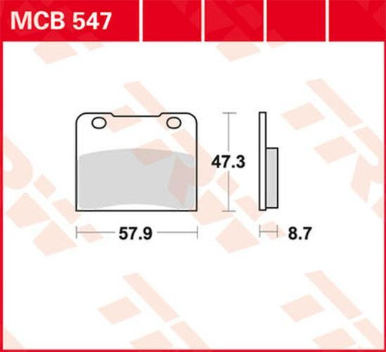 TRW Lucas Bremsbelag MCB547 Suzuki (Satz)