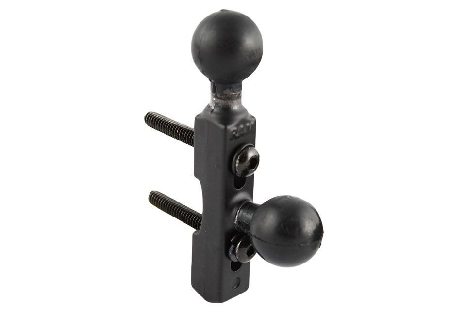 RAM Mounts Motorrad Basisbefestigung für Lenker/Bremse/Kupplung mit zweiter Kugel - B-Kugel (1 Zoll) (Stück)