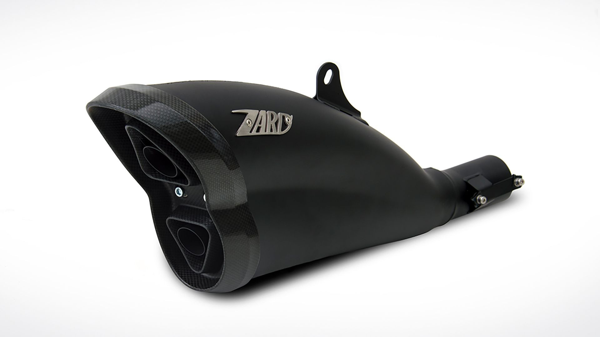 ZARD- Auspuff Ducati Diavel, schwarz, Carbon Endkappe, Kat. (Stück)