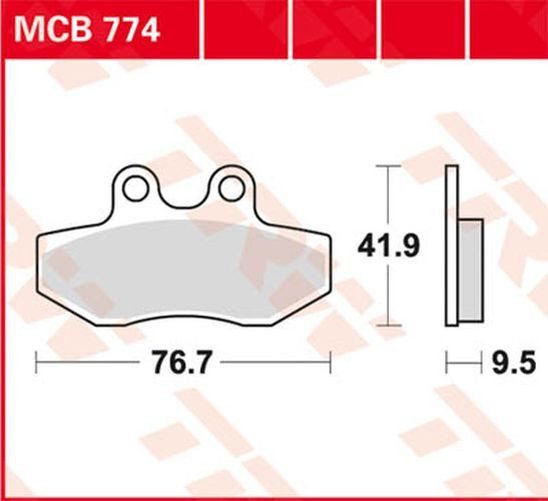 TRW Lucas Bremsbelag MCB774 yamaha (Satz)