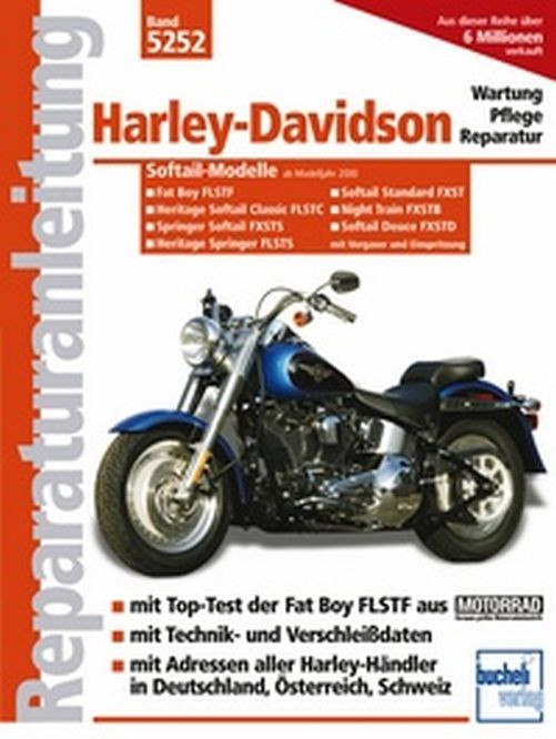Motorbuch Bd. 5252 Reparatur-Anleitung HARLEY DAVIDSON Softail-Modelle mit Vergaser und E (Stück)