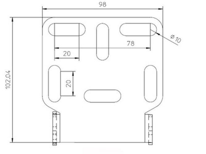 HIGHSIDER Universal Halter Typ 2, schwarz (Stück)