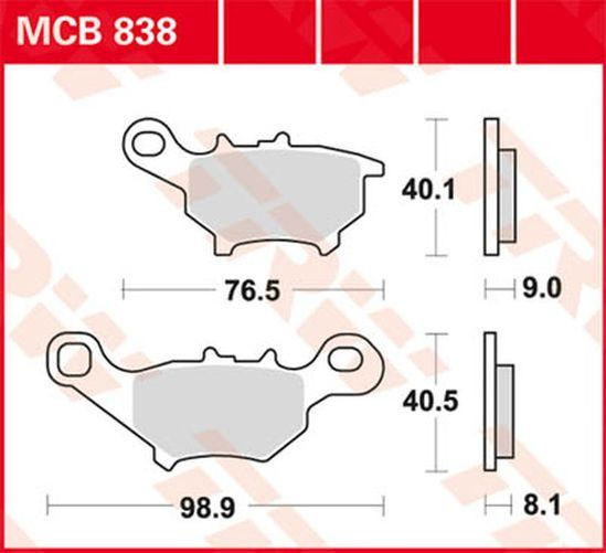 TRW Lucas Bremsbelag MCB838 yamaha (Satz)