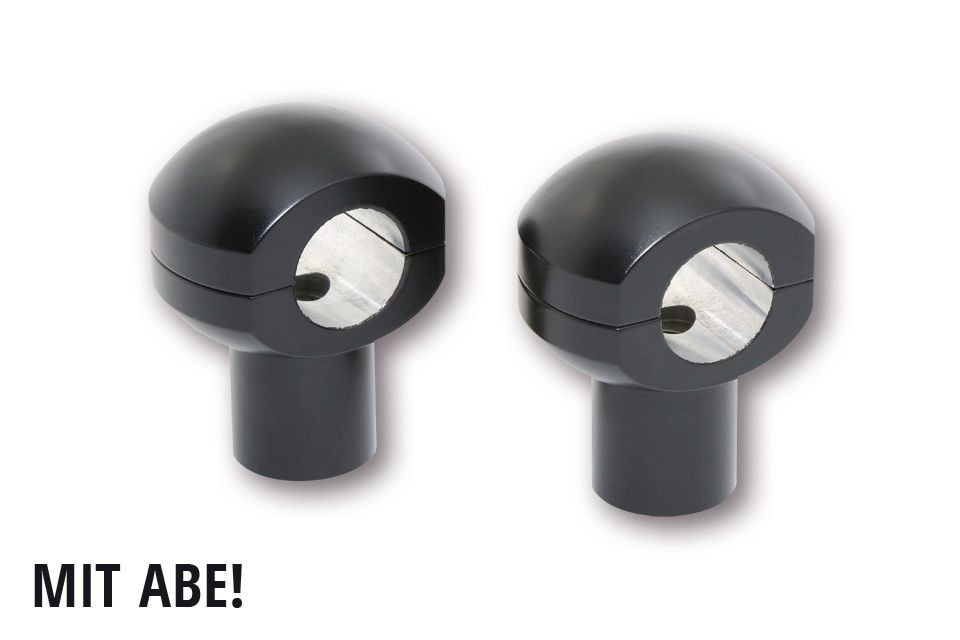 HIGHSIDER Riser Ball, schwarz, 50 mm, 1 Zoll (Paar)