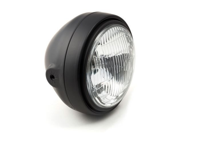 LSL Scrambler Scheinwerfer, Riffelglas/H4, schwarz-matt (Stück)