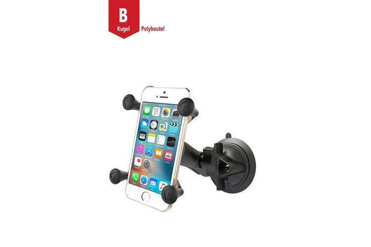 RAM Mounts Saugfußhalterung mit X-Grip Universal Halteklammer für Smartphones (Stück)