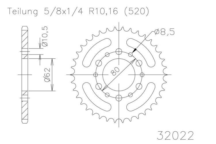 ESJOT Kettenrad, 41 Zähne diverse Modelle (Stück)