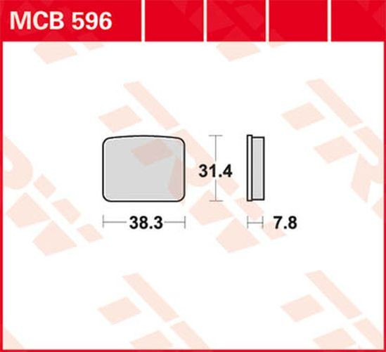 TRW Lucas Bremsbelag MCB596 (Satz)