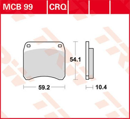 TRW Lucas Bremsbelag MCB99 triumph (Satz)
