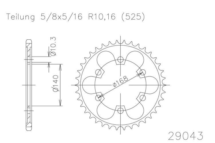 ESJOT Kettenrad, 41 Zähne diverse Modelle (Stück)