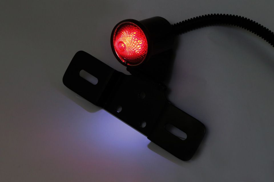 SHIN YO LED-Rücklicht OLD SCHOOL TYP6 mit verstellbarem Nummernschildhalter (Stück)