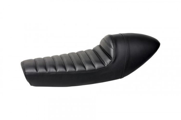 HIGHWAY HAWK Sitzbank Cafe Racer Classic Typ 3 Tuck 'N Roll, schwarz (Stück)