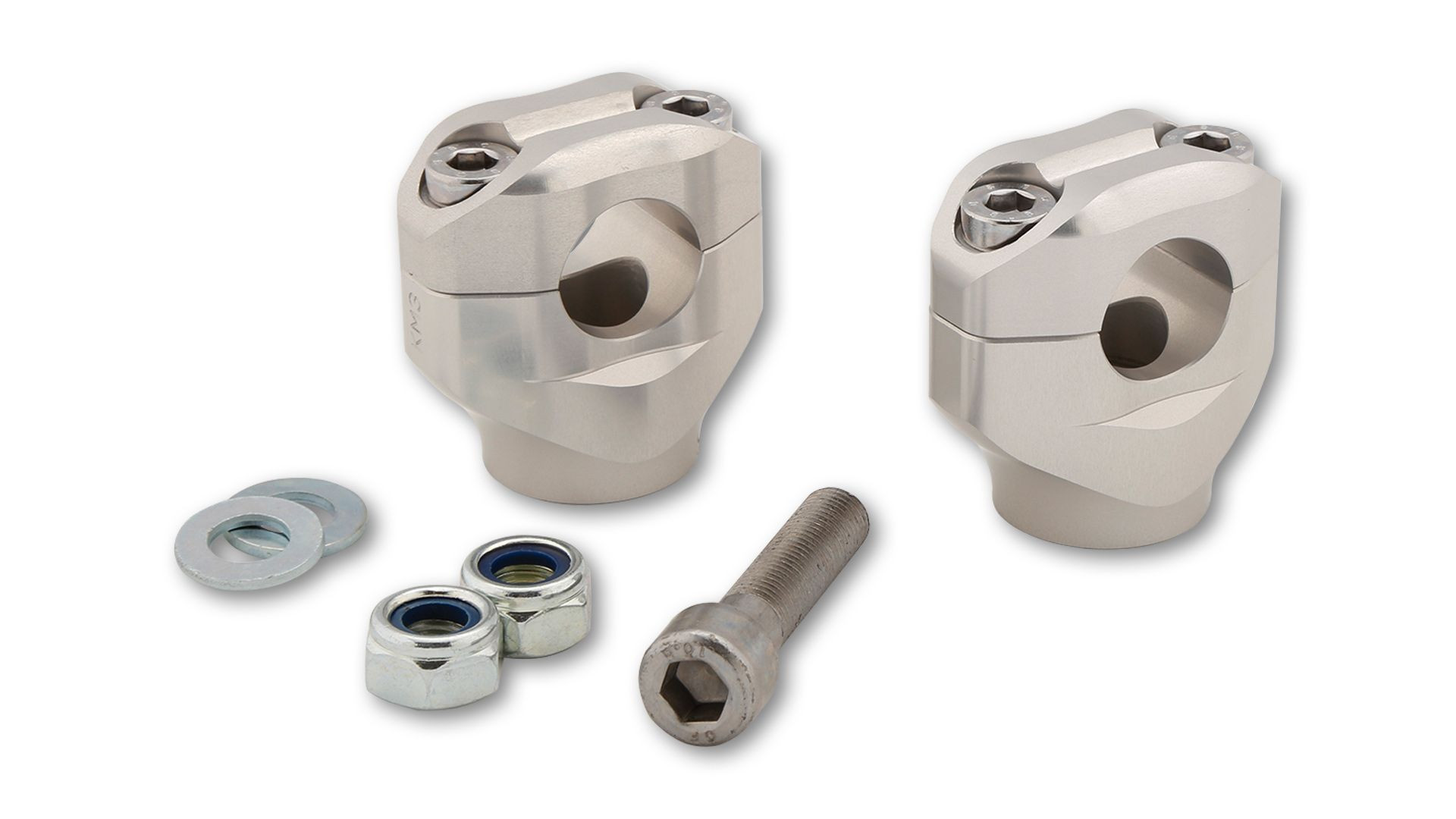 LSL Klemmbockset 22,2mm, silber