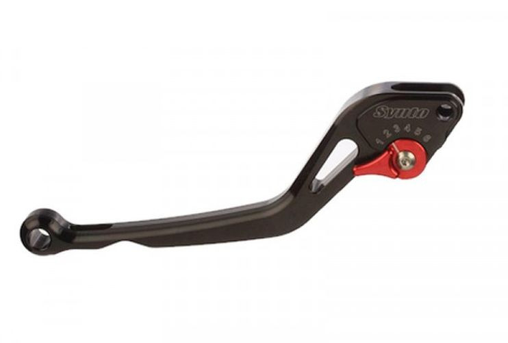 ABM Synto Bremshebel, schwarz- rot, Kawasaki ER-6 f/n (Stück)