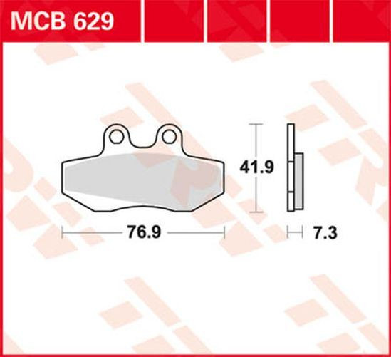 TRW Lucas Bremsbelag MCB629 (Satz)