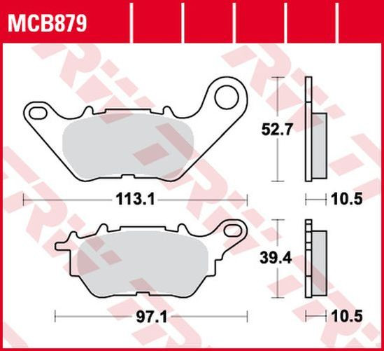 TRW Lucas Bremsbelag MCB879 (Satz)