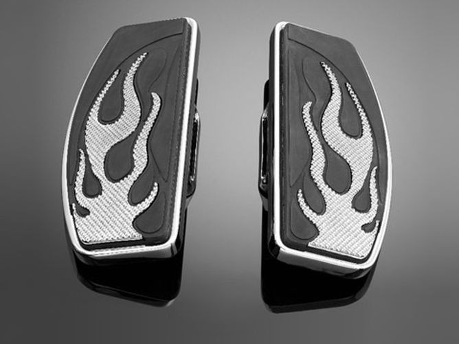 HIGHWAY HAWK Fahrer Trittbretter FLAME für HONDA VT 1100 C2 Ace (Stück)