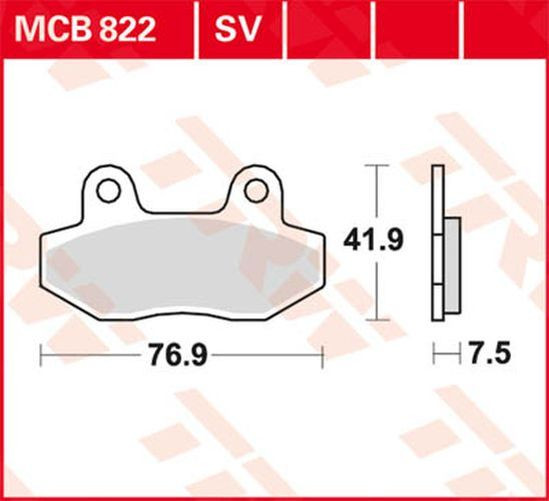 TRW Lucas Bremsbelag MCB822 (Satz)