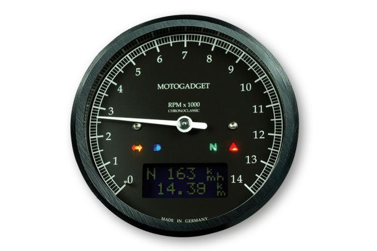motogadget motoscope classic Drehzahlmesser DarkEdition -14.000 U/min (Stück)