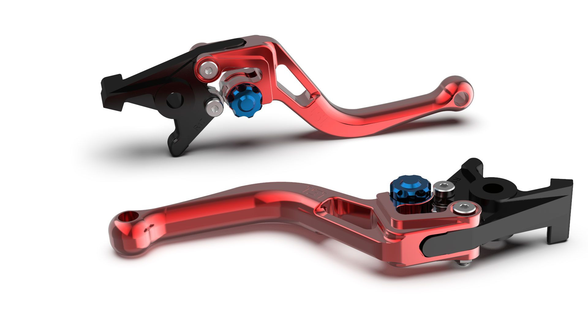 LSL Bremshebel BOW R38R, kurz, rot/blau (Stück)