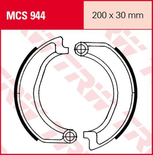 TRW Lucas Bremsbacken MCS944 BMW (Satz)