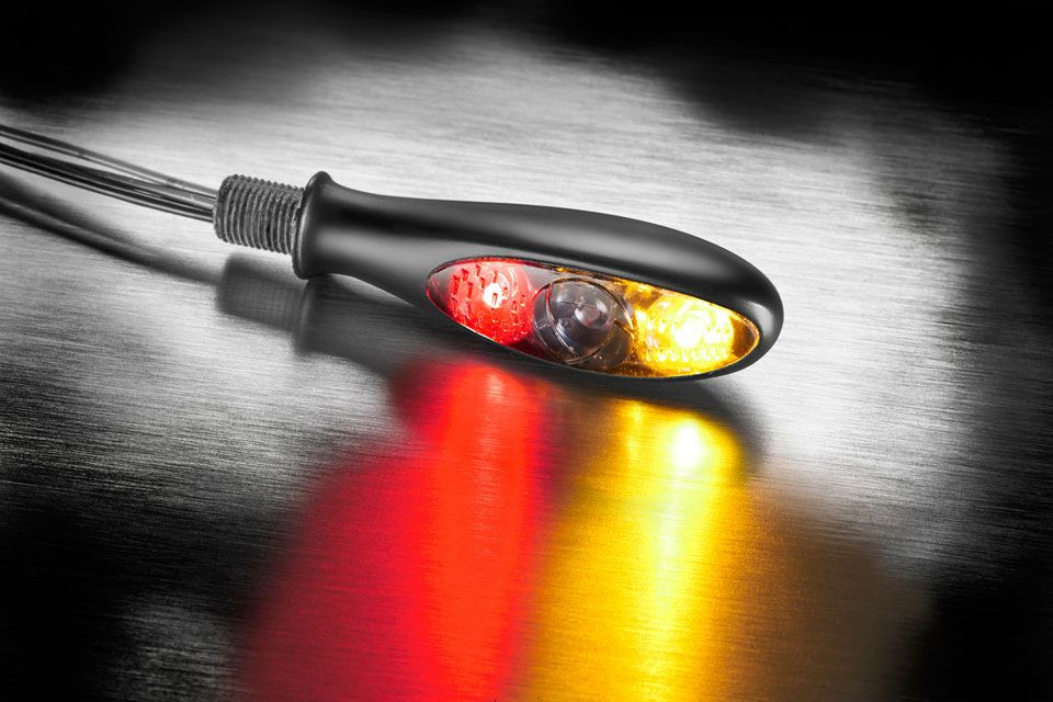 Kellermann Rück-, Bremslicht, Blinker Einheit Micro S DF Dark, schwarz, getönt (Stück)