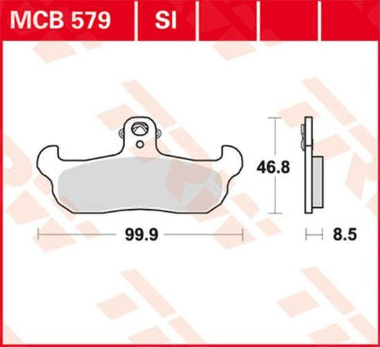 TRW Lucas Bremsbelag MCB579 (Satz)