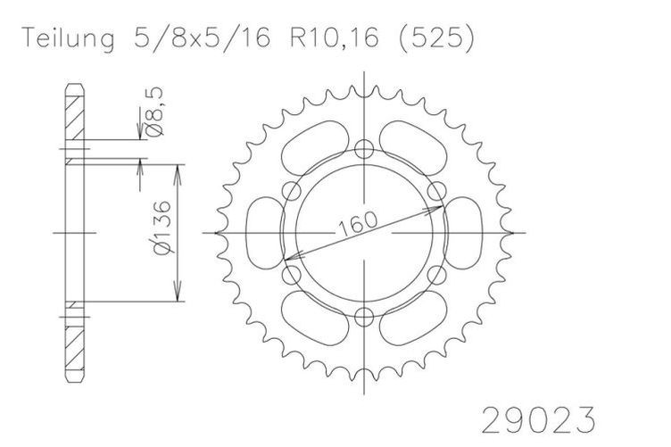 ESJOT Kettenrad, 41 Zähne diverse Modelle (Stück)