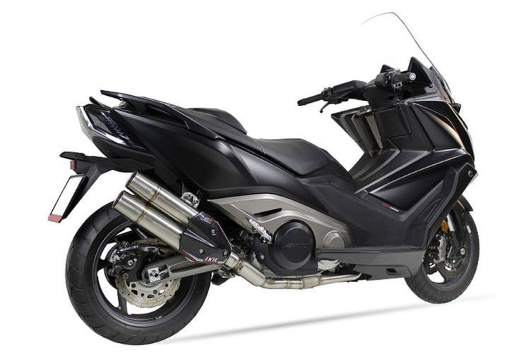 IXIL L5X-Hyperlow-Komplettanlage Kymco AK 550, Dualexit, mit Kat., E-geprüft, (Euro4) (Stück)