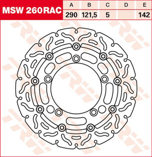 TRW Lucas Bremsscheibe MSW260RAC, schwimmend Suzuki (Stück)