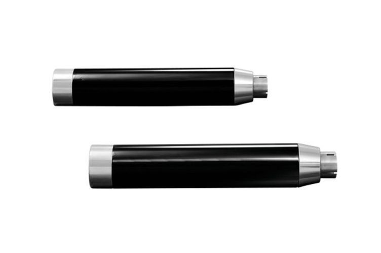 HIGHWAY HAWK Schalldämpfer Set Straightcut für Indian, schwarz (Stück)