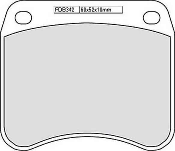 FERODO Bremsbelag FDB 342 Platinum (Satz)