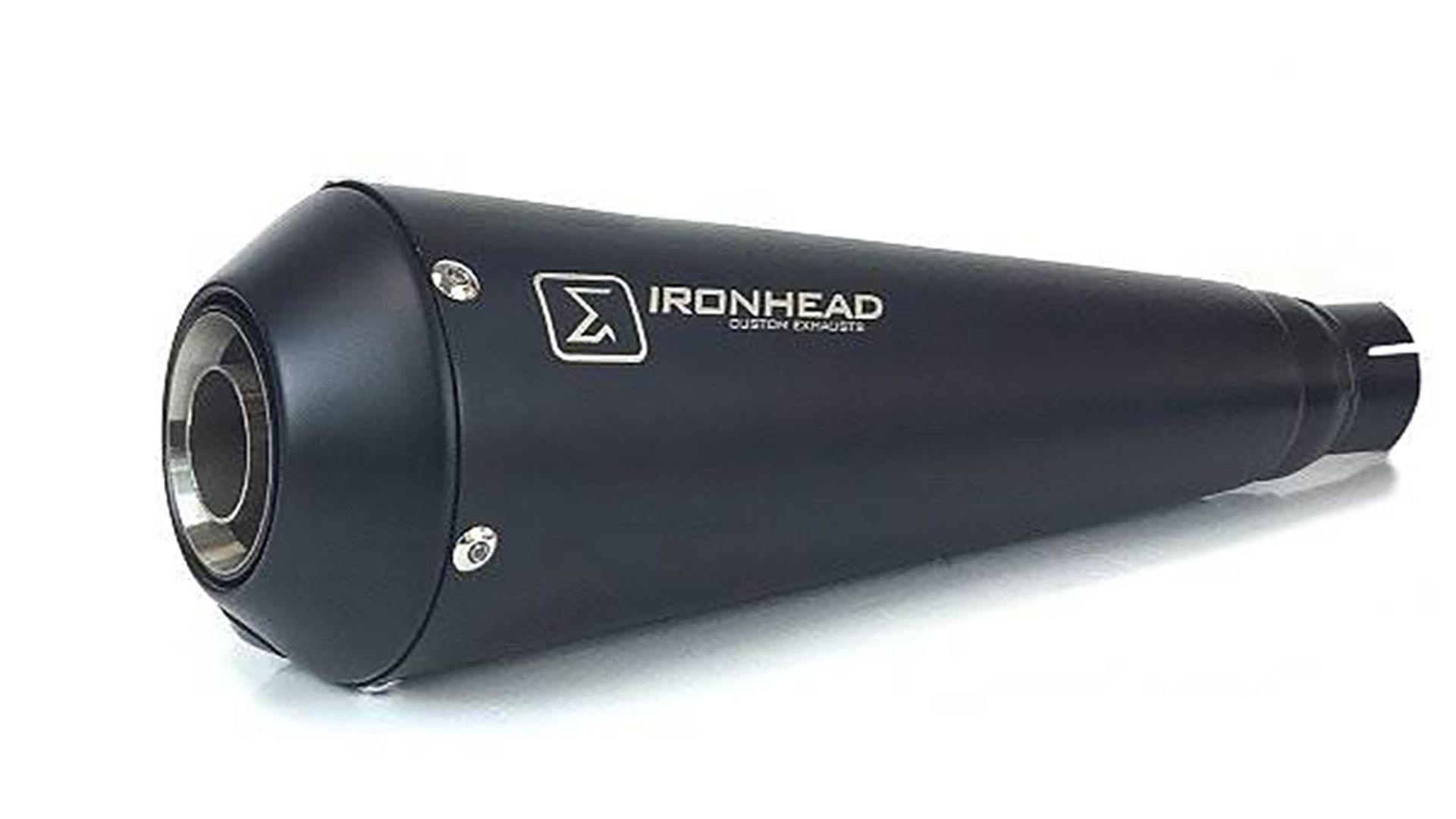 IRONHEAD Edelstahl-Endtöpfe Triumph Thruxton 1200 16-, schwarz
